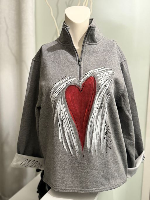 Victoria's Hand-Painted Fleece:  Love Doodle