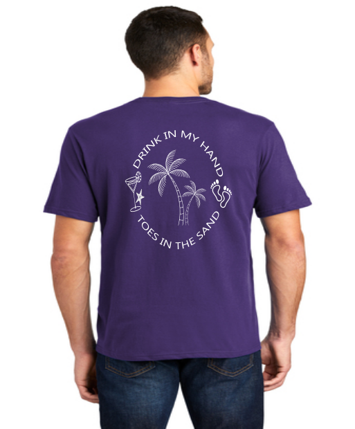 Toes in Sand Drink in Hand T-Shirt