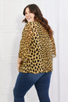 Full Size Animal Print Kimono in Brown